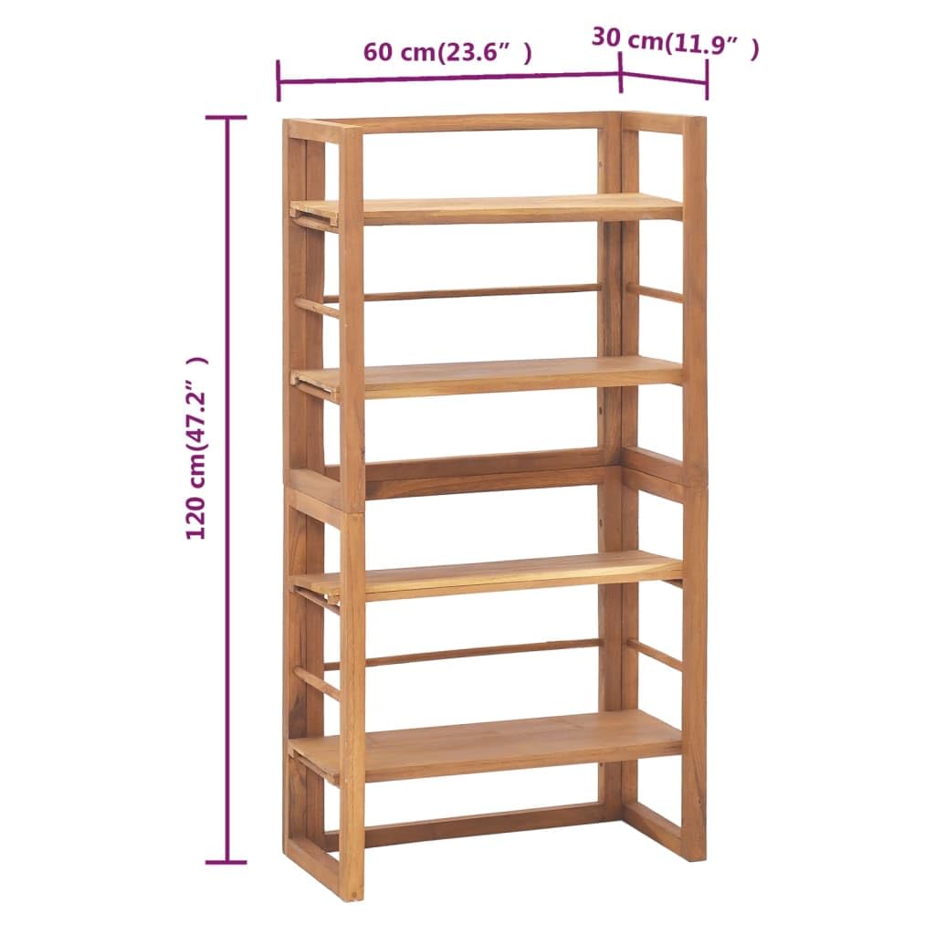 Amazon.com: vidaXL Solid Teak Wood Shelving Unit 23.6